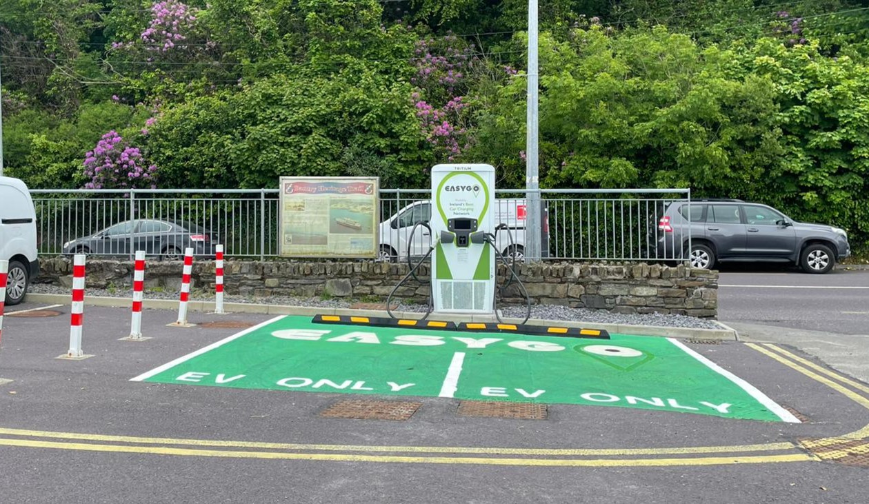 EasyGo 75kW Rapid EV Charger at Bantry Bay County Cork