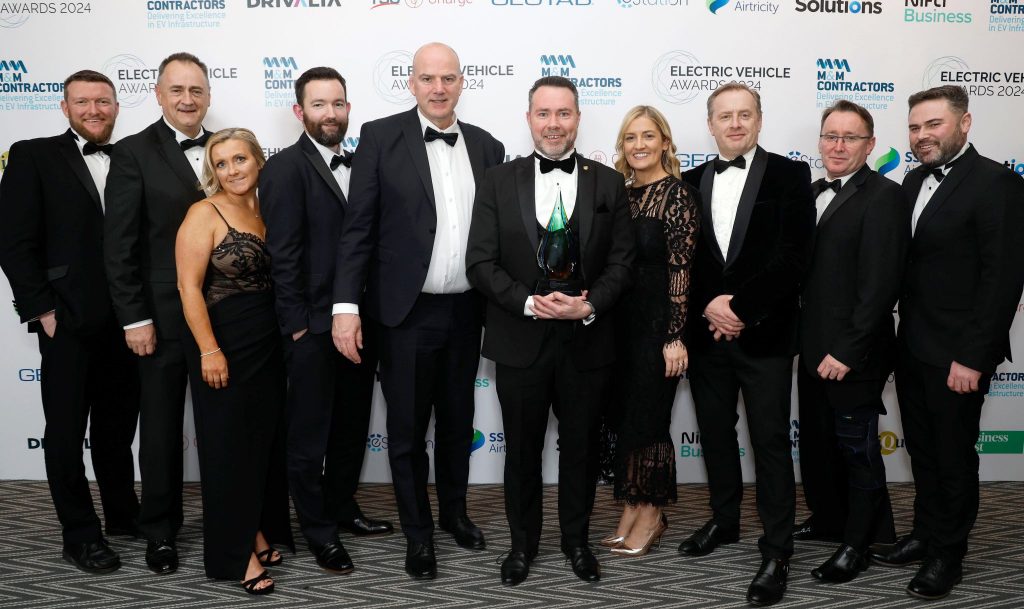 The EasyGo team at the Electric Vehicle Awards 2024